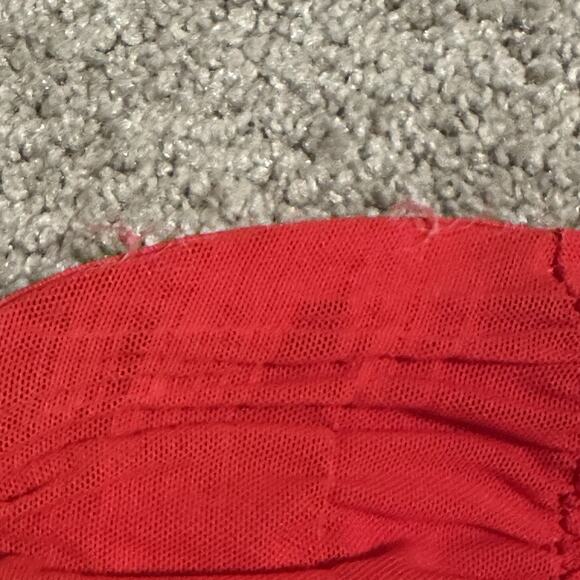 MAJORELLE Red Ruched Halter Bodycon Mini Dress Ruffles‎ Size M - Picture 8 of 13